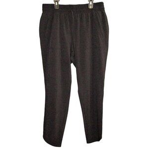 Prana Black Pants Women Size M Hiking Drawstring Pockets Lounge Athletic Outdoor